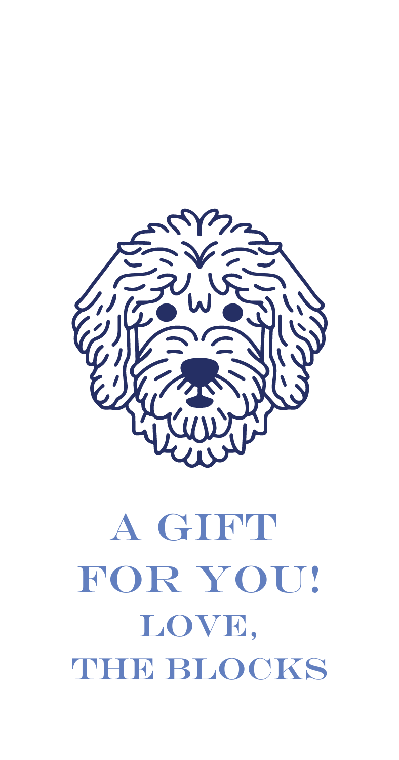 Mimi Paper Large Gift Tag Personalized - Goldendoodle