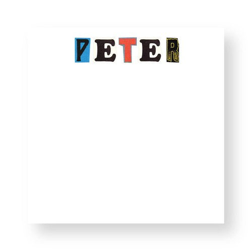 HP Notepad Magazine Cutout Letters