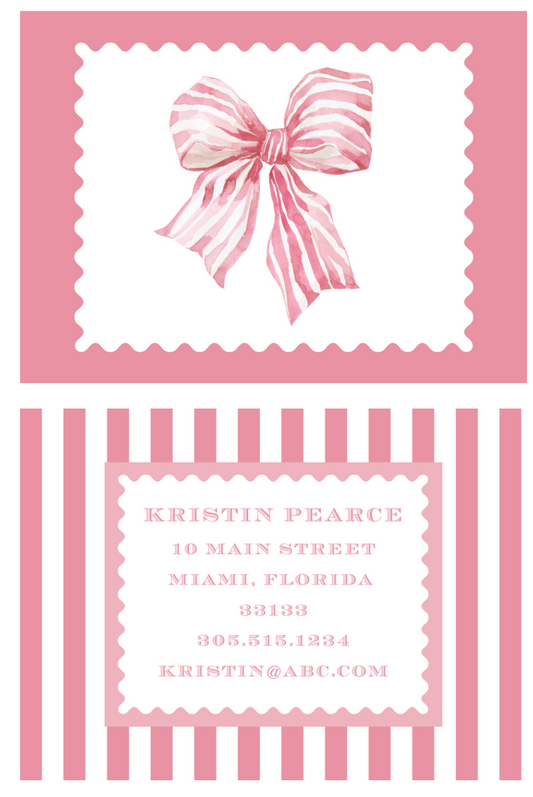 Bag Tag - Pink Bow