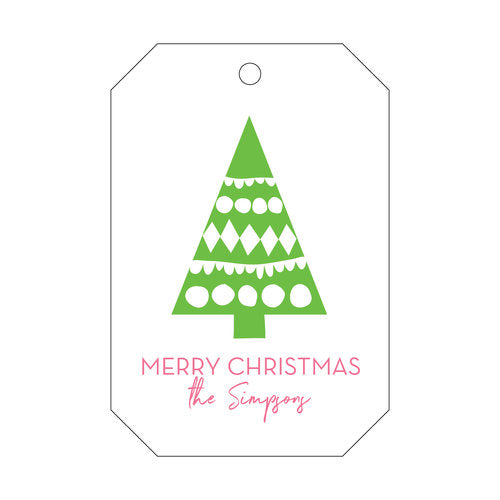 Letterpress Tag Holiday- T165