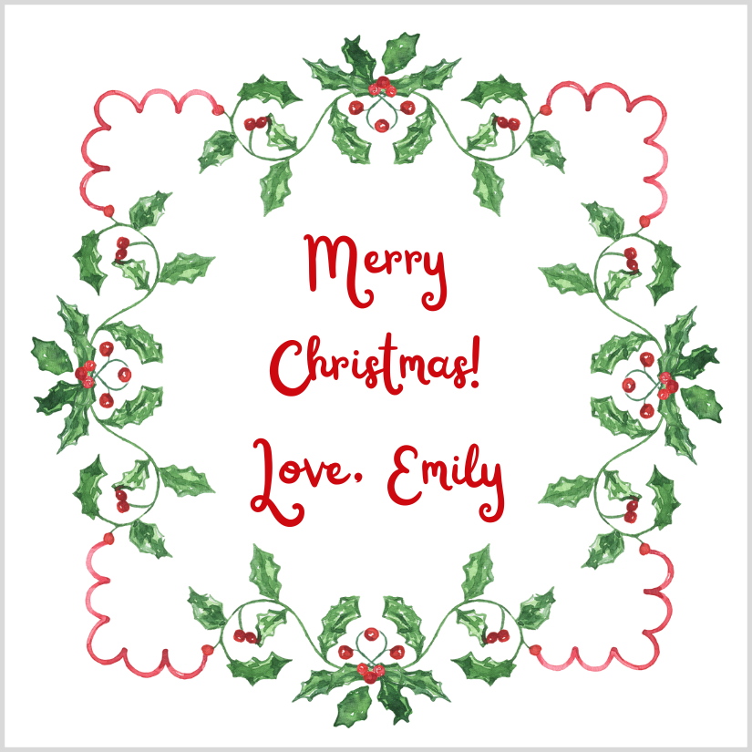 Mimi Paper Holiday Sticker - Holiday Border