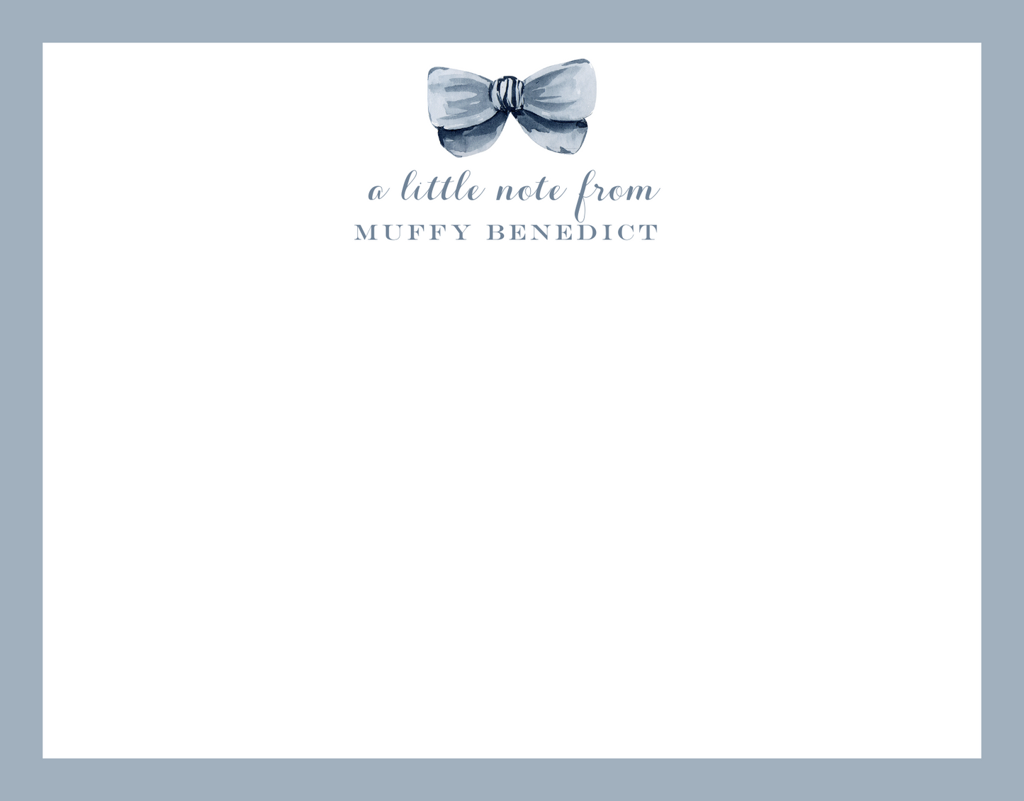 Mimi Paper Flat Note Personalized - a little note from...