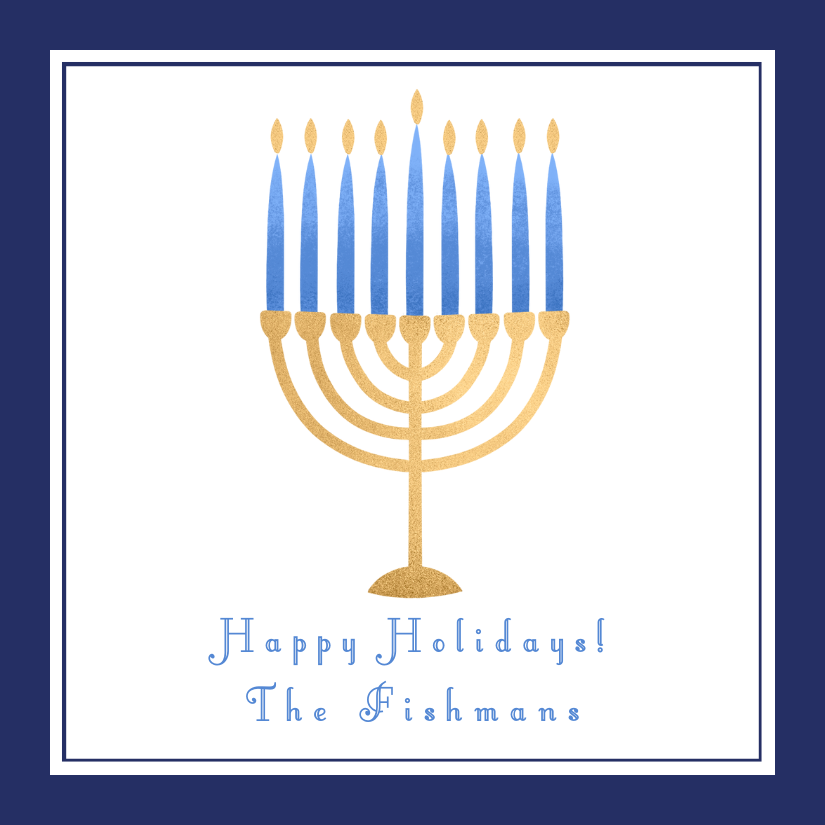 Mimi Paper Holiday Sticker - Menorah